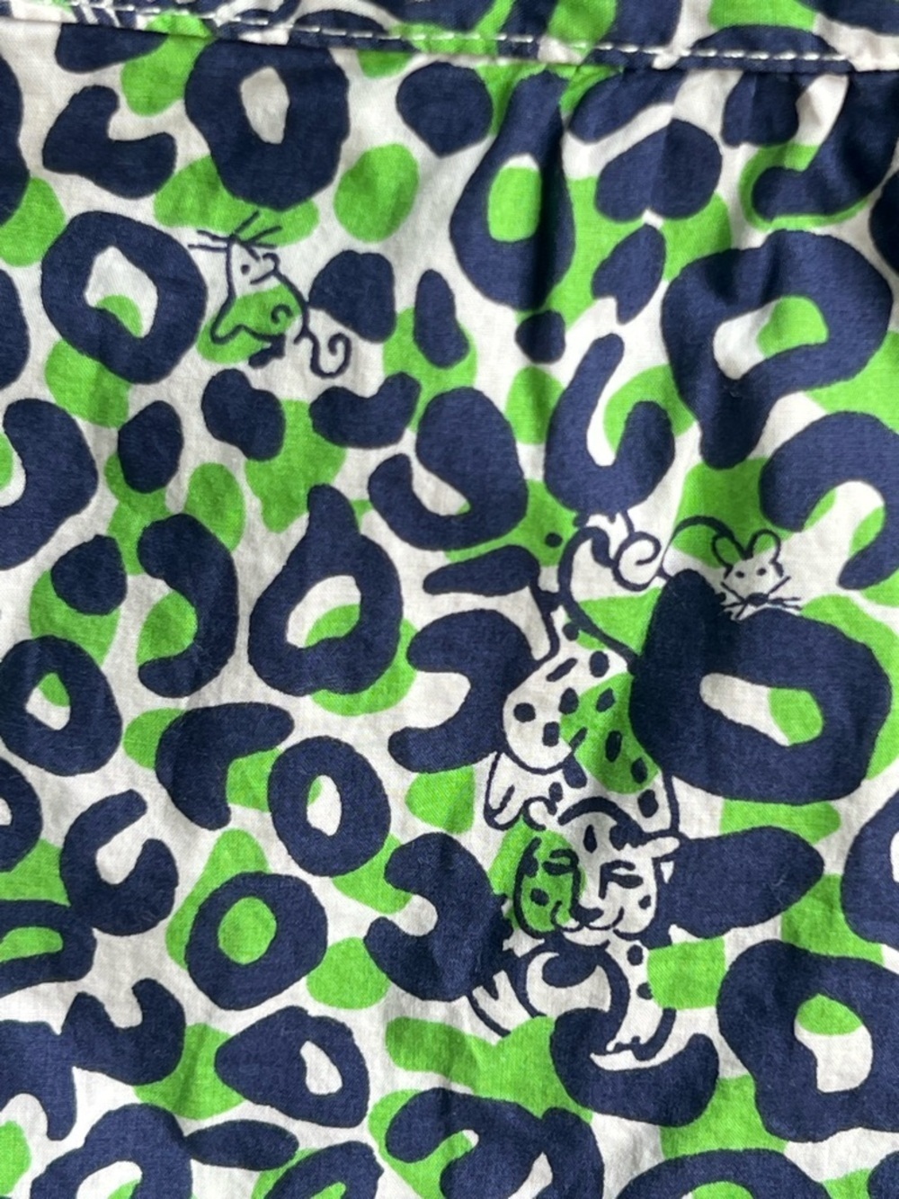 Lilly Pulitzer Vivi Peasant Top in the Thrill of the Chaise leopard print - XS - Picture 5 of 12